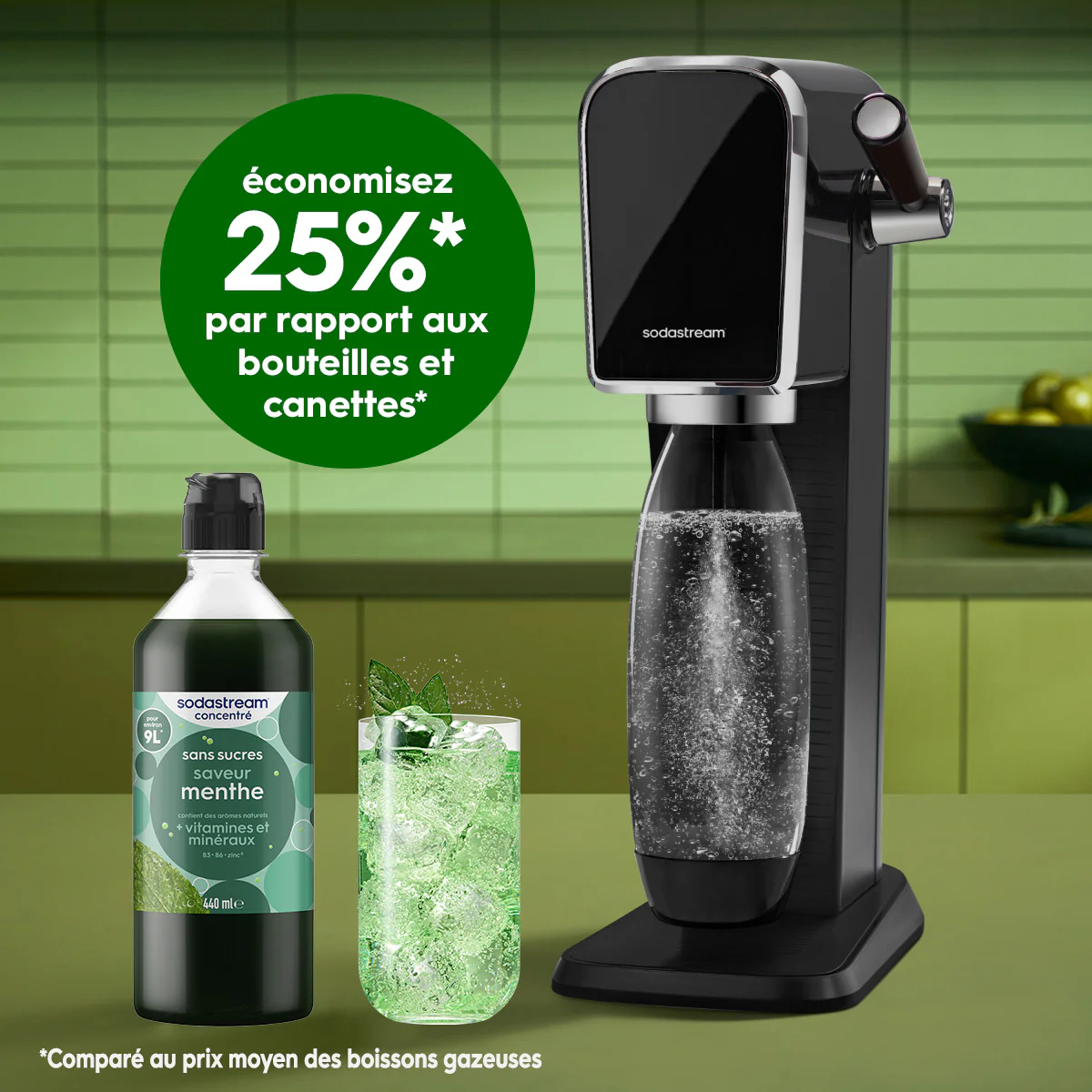 Sirop Menthe Sans Sucres 440ml - Image 3