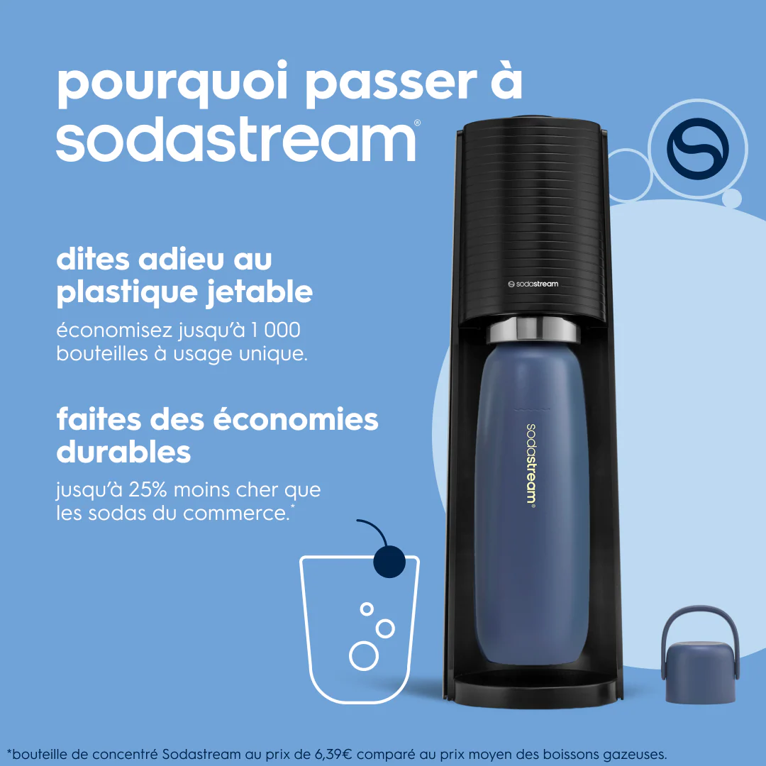 Gourde isotherme 0,9L fizz&go Cool bleue - Image 4