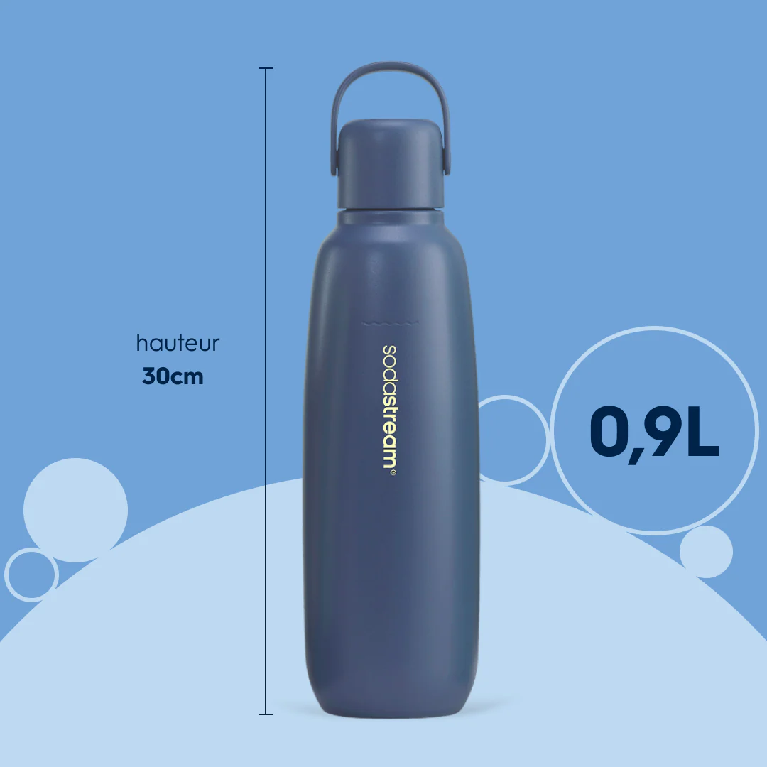 Gourde isotherme 0,9L fizz&go Cool bleue - Image 8