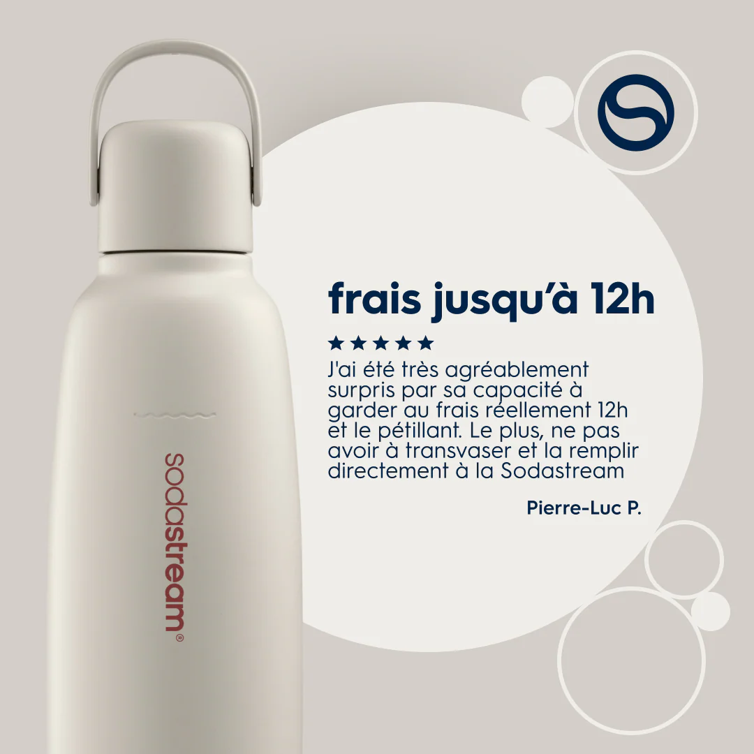 Gourde isotherme 0,9L fizz&go Cool sable - Image 8