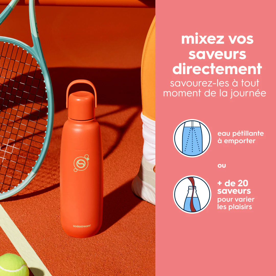Gourde isotherme 0,9L fizz&go Cool papaye - Image 5