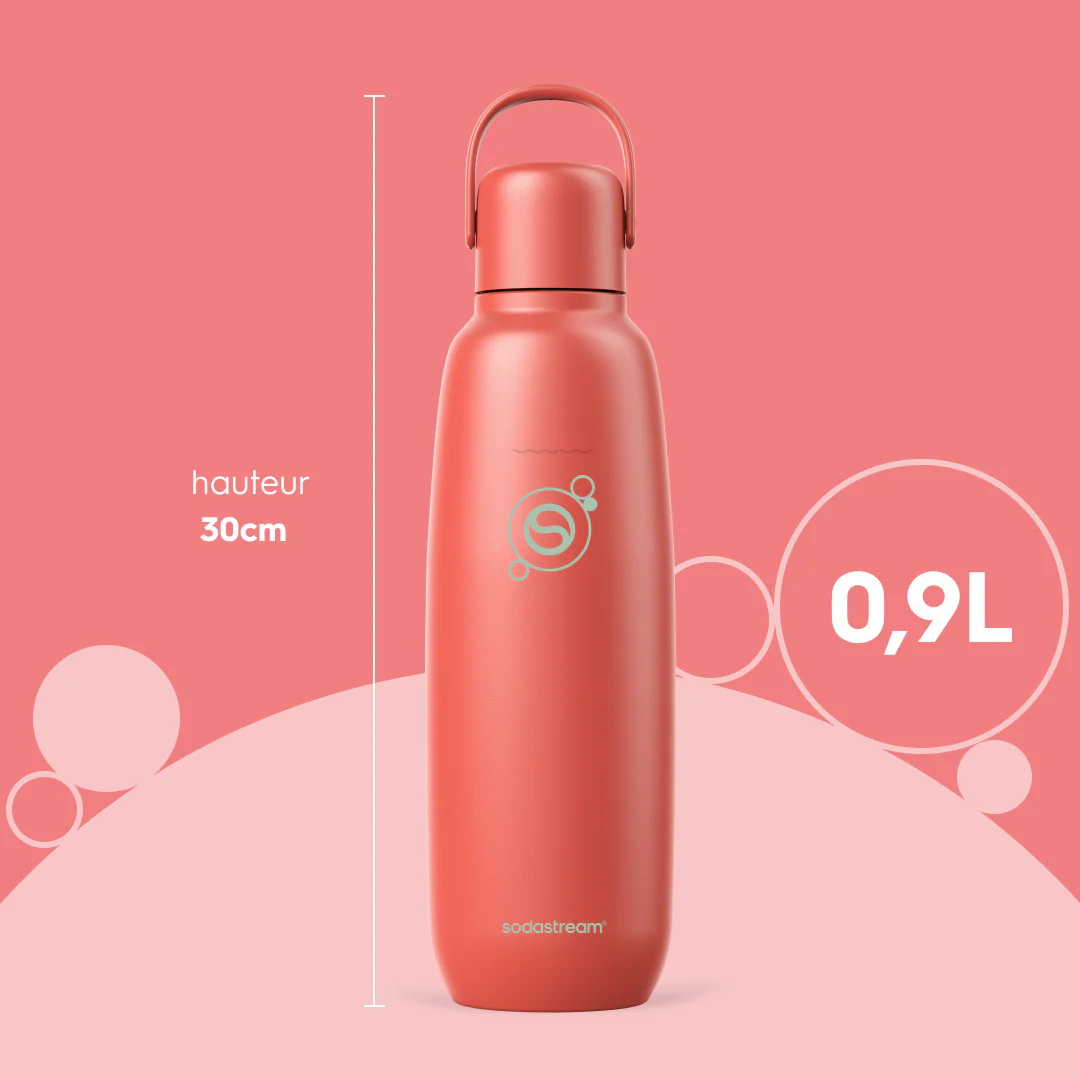 Gourde isotherme 0,9L fizz&go Cool papaye - Image 7