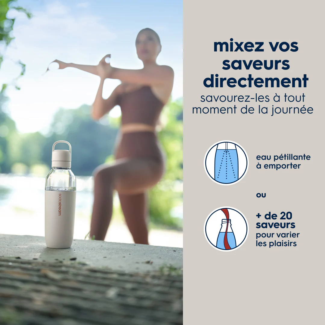 Gourde isotherme démontable 0,7L fizz&go Easy mix sable - Image 6