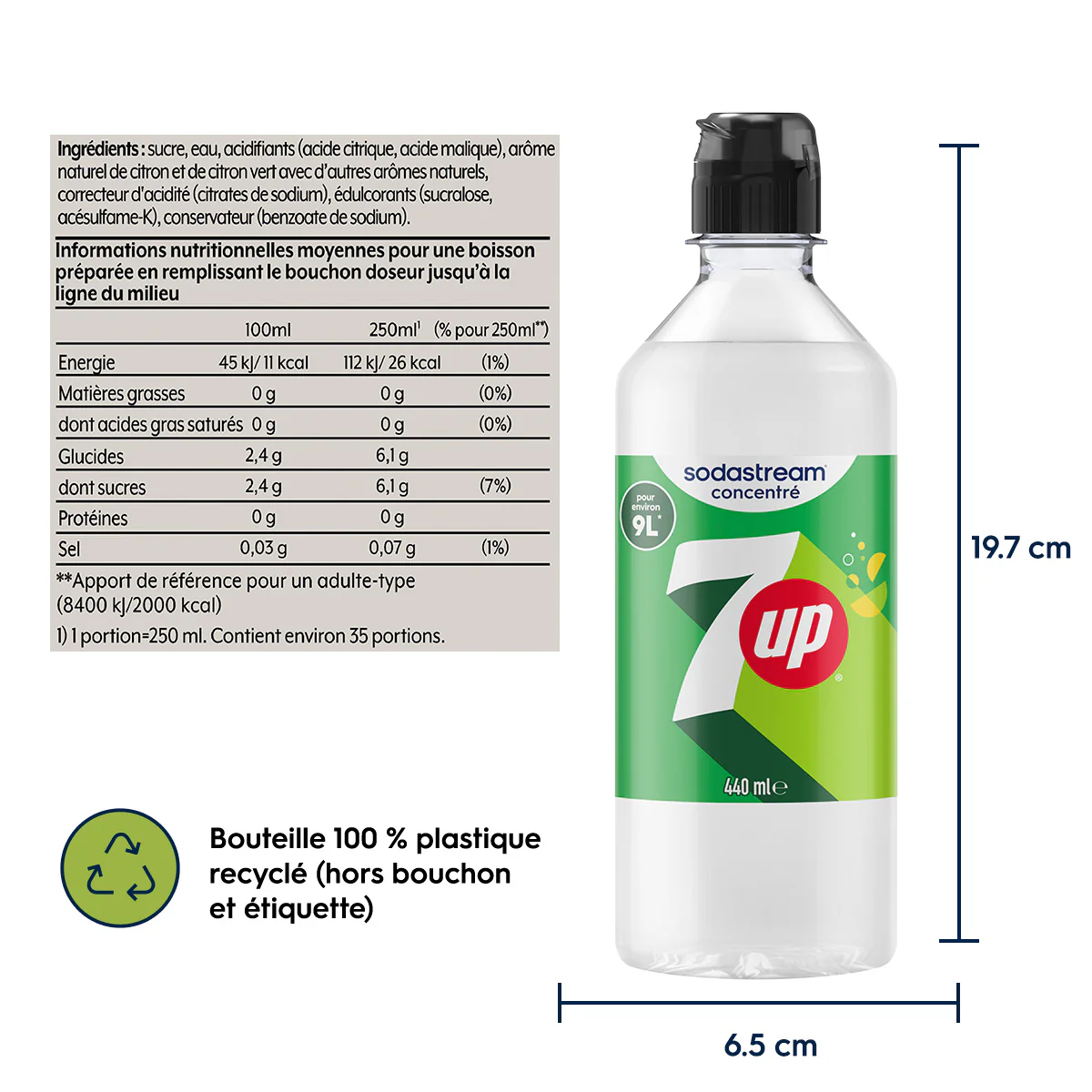 6-Pack Sirop 7up 440ml - Image 6